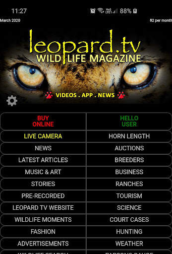 Leopard.tv Wildlife Magazine screenshot 1