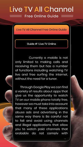 Live TV Channel Free Online Guide screenshot 3