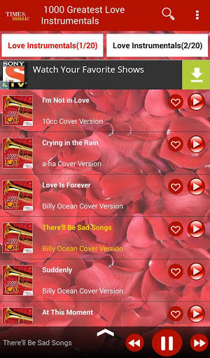 1000 Love Songs Instrumentals screenshot 2