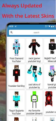 Minecraft Youtuber Skins screenshot 10