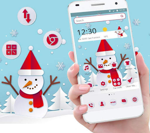 Snow Man Theme screenshot 1
