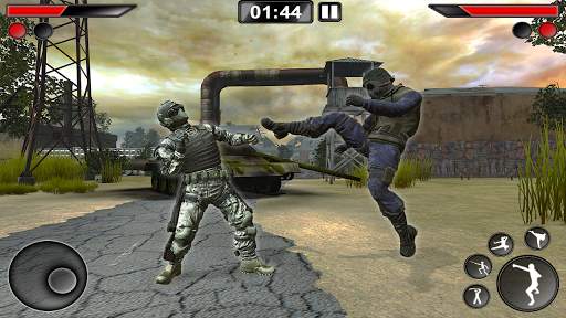 New kung Fu karate: Army Battlefield Fighting Game screenshot 2