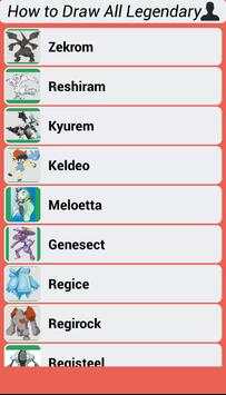 How to Draw All Legendary Pokemon Step by Step screenshot 4
