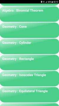 Maths Formulas Free скриншот 1