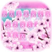 ربيع بينك الكرز لوحة المفاتيح on 9Apps