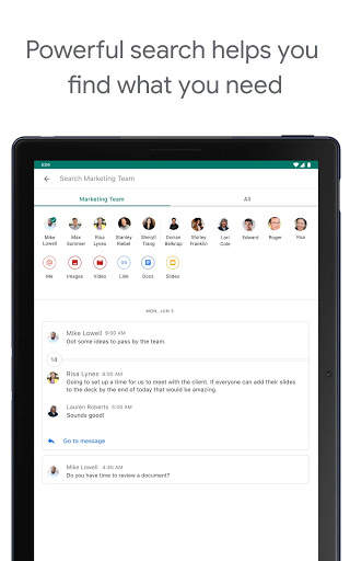 Google Chat screenshot 10