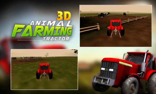 Animal Farming Tractor 3D Sim screenshot 5