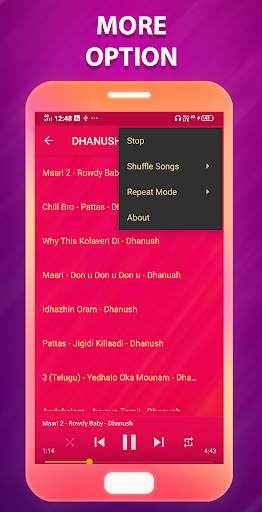 Dhanush Songs screenshot 4