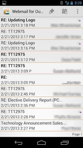 Webmail for Outlook screenshot 1