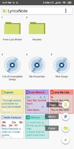 LyricsNote - Guitar Chords & Lyrics in a Notepad скриншот 8