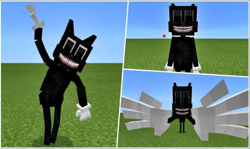 Cartoon Cat VS Siren Head Addon for Minecraft PE screenshot 1