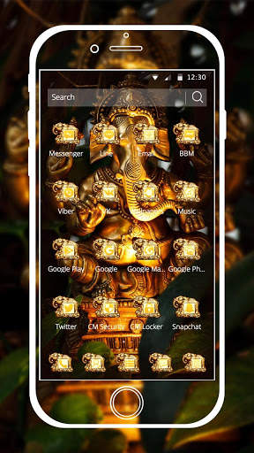 elephant theme Golden Buddha screenshot 2