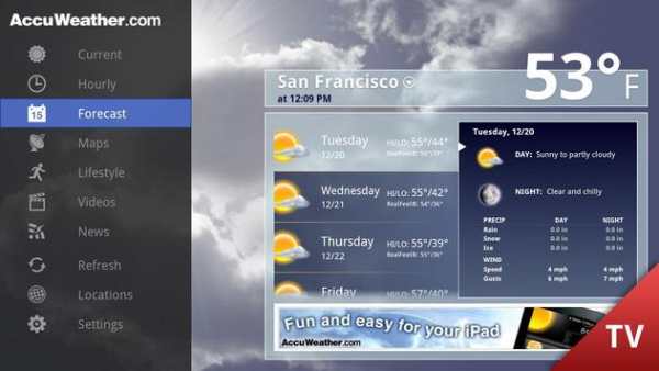 AccuWeather for Google TV 2 تصوير الشاشة