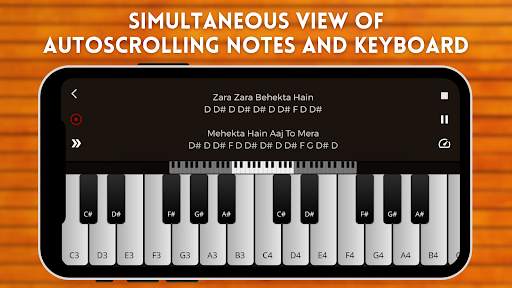 Play Piano : Piano Notes Hindi screenshot 1