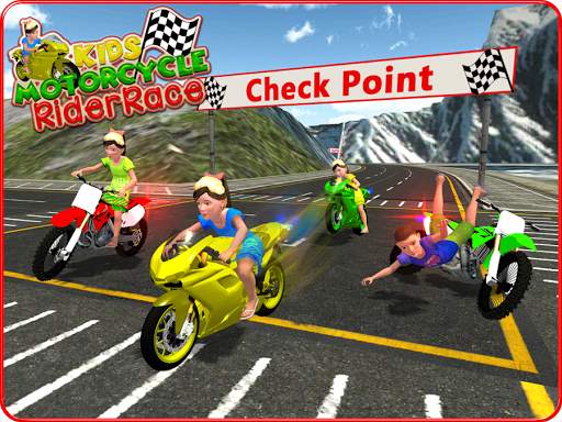 Kids MotorBike Rider Race 3D screenshot 9