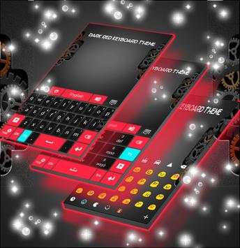 Dark Red Keyboard Theme screenshot 3
