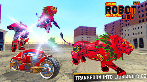 Grand Robot Lion Transform Simulator स्क्रीनशॉट 4