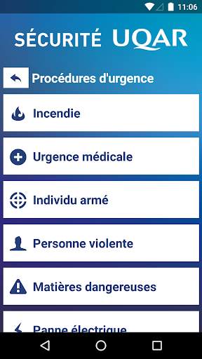 Sécurité UQAR скриншот 2