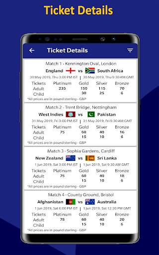 World Cup 2019 Schedule Time Table Live Score Team screenshot 13