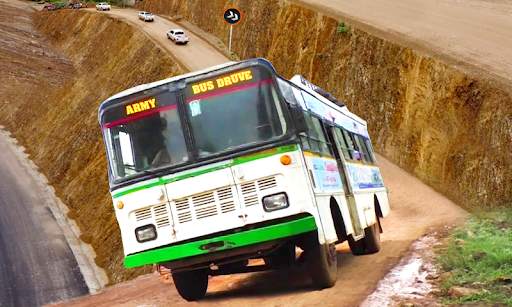 Army Bus Driver Game Hill Bus screenshot 1
