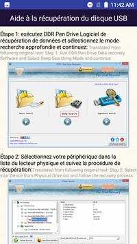 Récupération de données du lecteur USB French Help скриншот 3