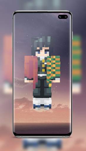 Demon Slayer Minecraft Skin screenshot 6