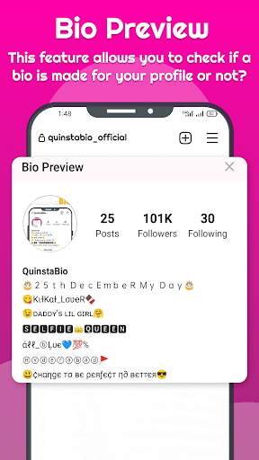 Bio for Instagram screenshot 2