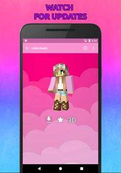Girls Skins for Minecraft PE in 3D screenshot 2