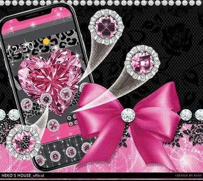 Pink Diamond Love Heart Theme screenshot 3