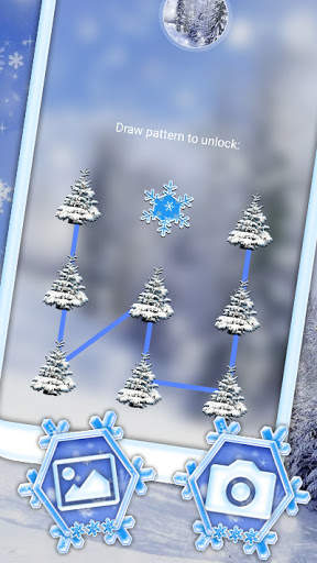 Winter Snowfall Launcher Theme screenshot 4