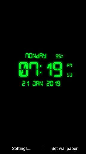 LED Digital Clock Live Wallpaper screenshot 3