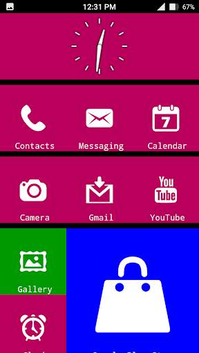X Launcher Metro Look - Themes screenshot 3