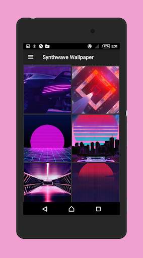 Synthwave Wallpaper HD - Vaporwave Outrun screenshot 2
