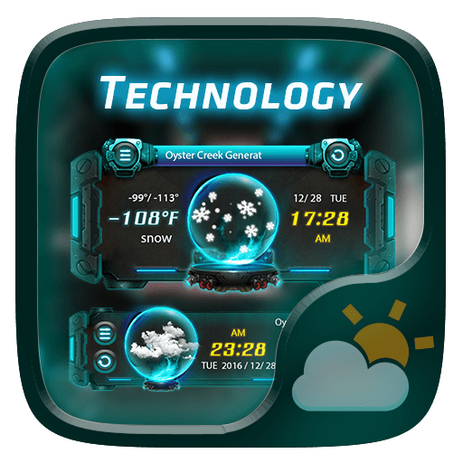 Technology GO Weather Widget Theme أيقونة