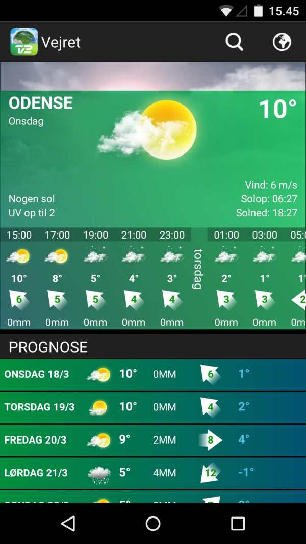 TV 2 Vejret screenshot 1