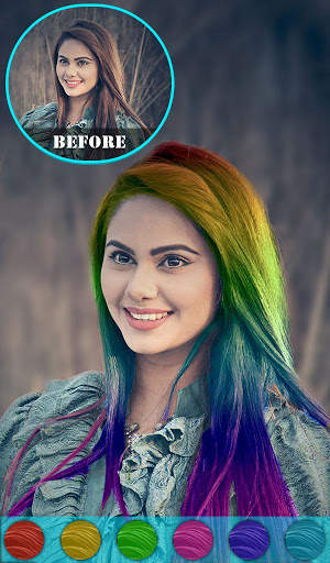 Cabina di cambia colore dei capelli screenshot 6