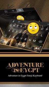 Adventure in Old Eygpt Emoji Keyboard Theme 1 تصوير الشاشة