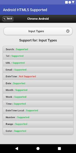HTML5 Supported for Android -Check browser support screenshot 6