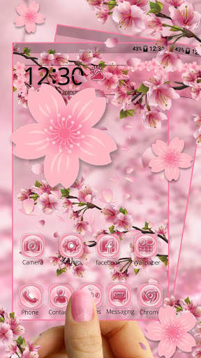 Lovely Pink Sakura Themes Live Wallpapers screenshot 3
