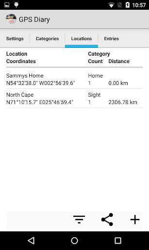 GPS Diary (Test) screenshot 1