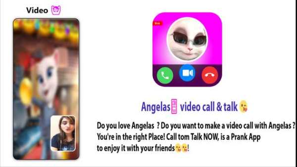 conversation et d'appel vidéo d'Angela📱Simulateur screenshot 1