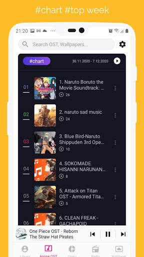 Anime Music - Mix, OST, Otaku Chat and Wallpapers screenshot 2