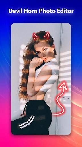 Devil Horn Photo Editor | Neon Horns Devil screenshot 1