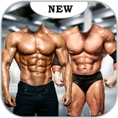 Men Body Builder : Dual Photo Suit أيقونة
