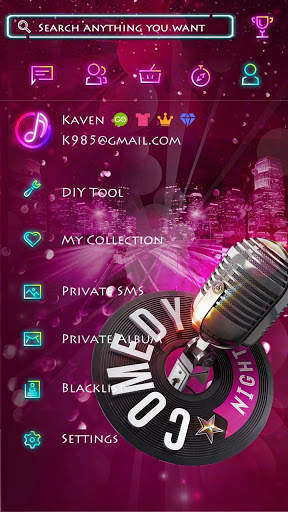 GO SMS PRO LIGHT MUSIC THEME screenshot 5