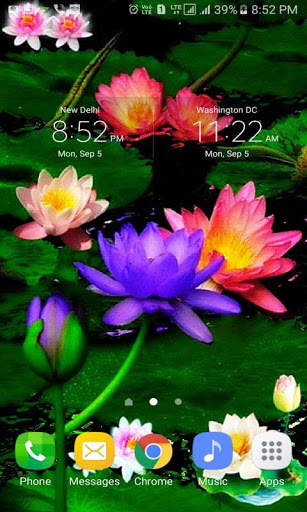 Multicolor Lotus LWP screenshot 3