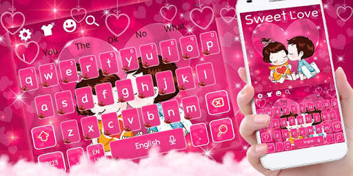 Sweet First Love Keyboard Theme screenshot 5