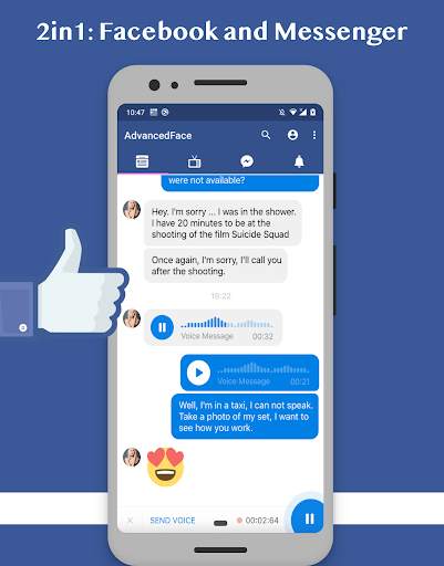✅AdvancedFace, Friendly for Facebook and Messenger screenshot 3