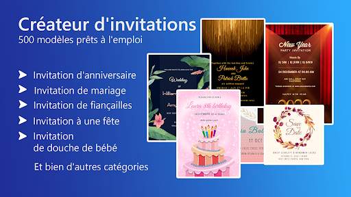 Carte d'invitation avec photo screenshot 1