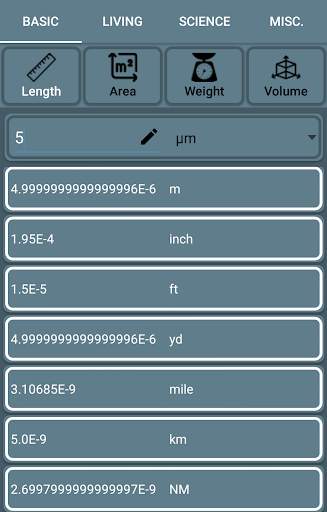 Offline Unit Converter screenshot 1